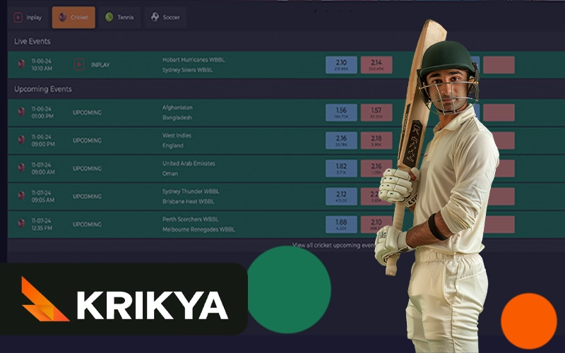 Experience Exchange Mode in cricket games on the Krikya app.