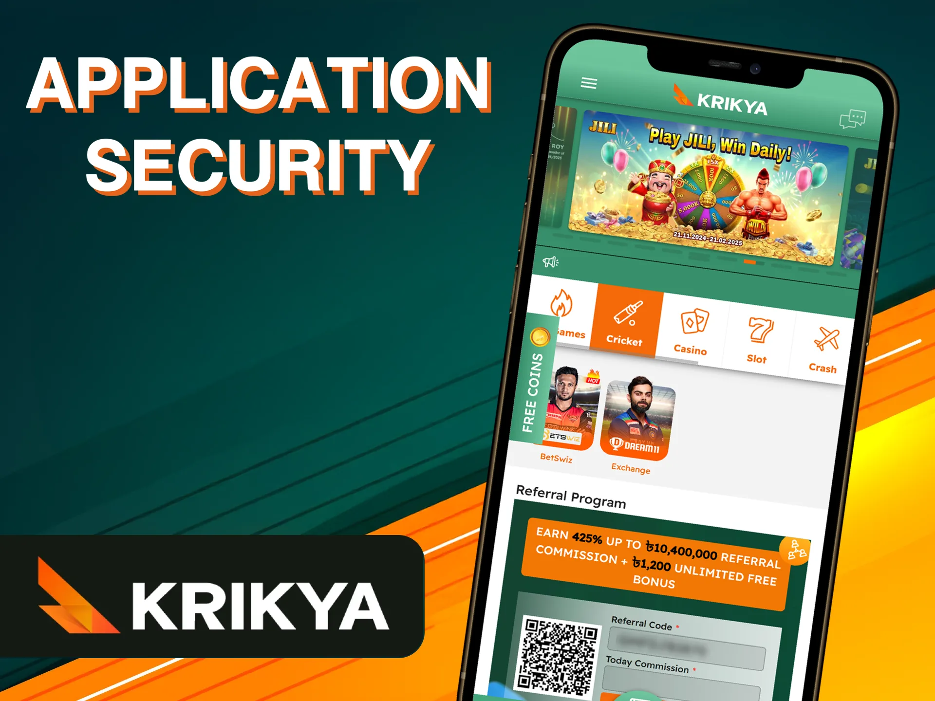 The Krikya mobile app is safe to use.