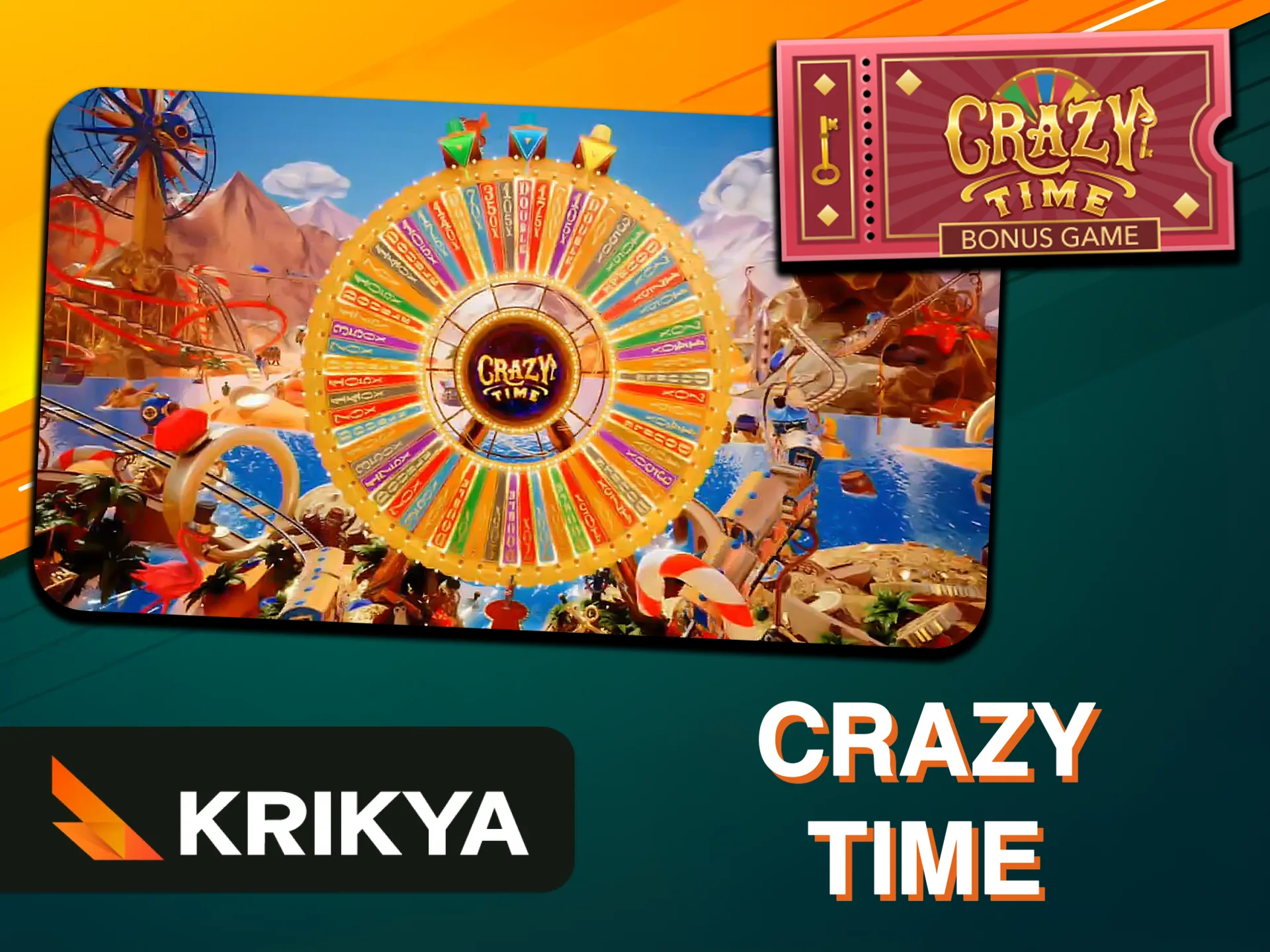 Get ready for increased multipliers in Crazy Time at Krikya.